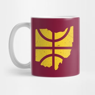 Ohio Basketball, Retro - Burgundy Mug